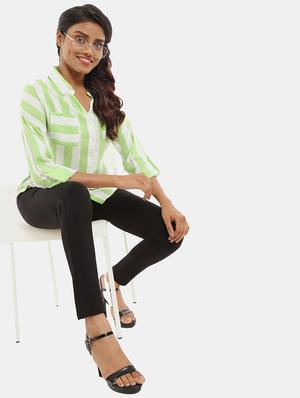 black solid jegging - 18641002 - Standard Image - 3