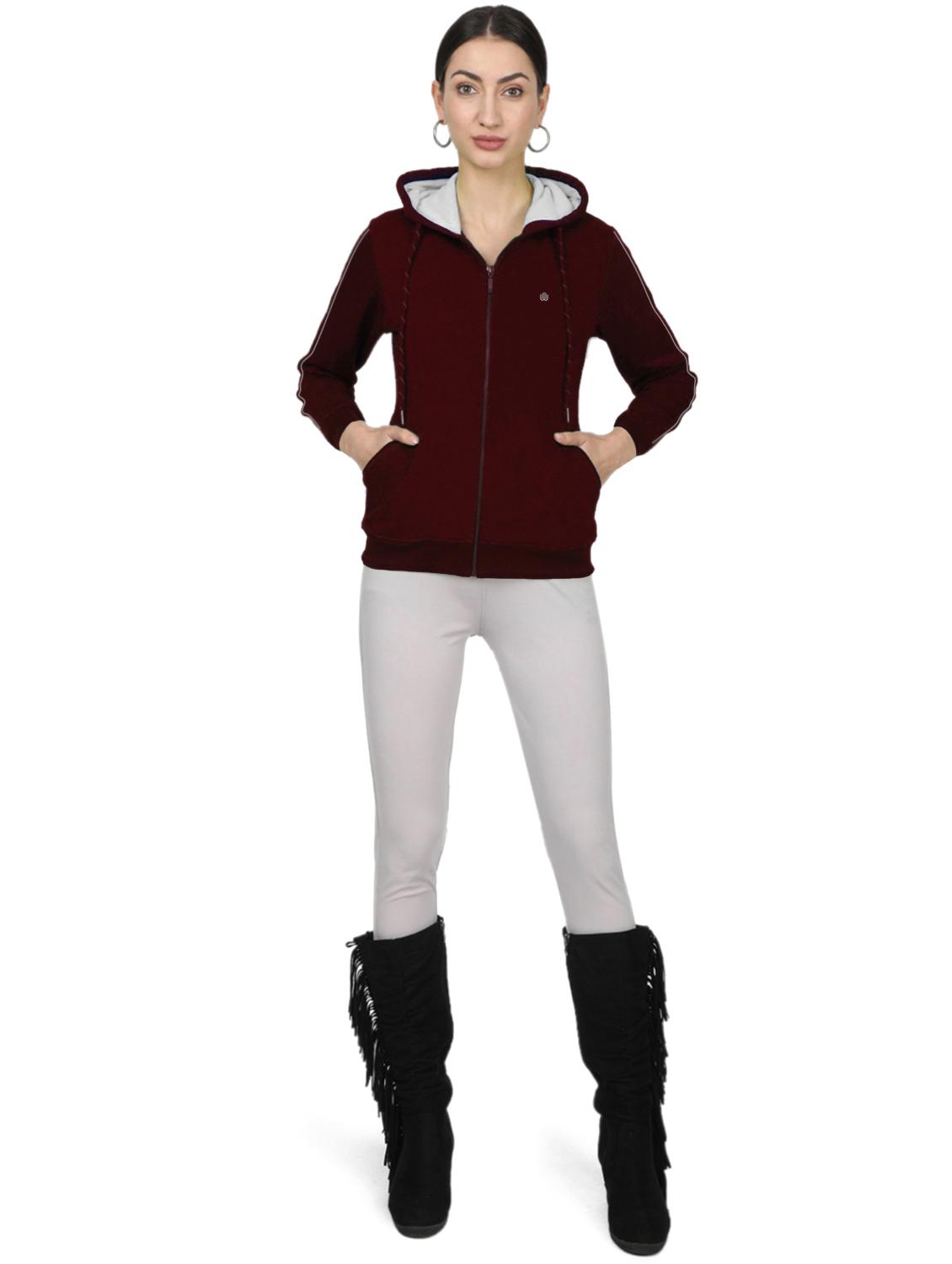 zip up hooded sweatshirt - 18642430 - Zoom Image - 4