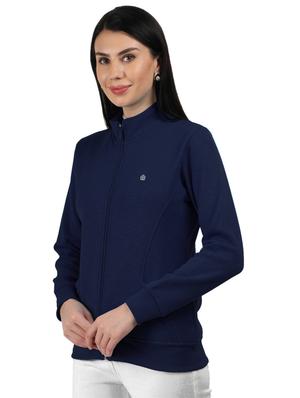 high neck zip-up solid sweatshirt - 18642436 - Standard Image - 2