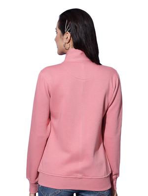 stand collar zip-up solid sweatshirt - 18642455 - Standard Image - 3
