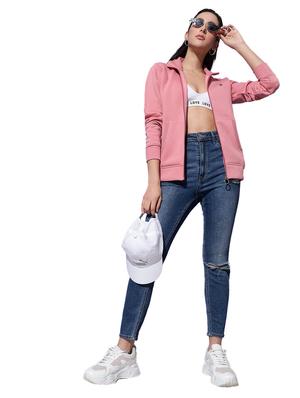 stand collar zip-up solid sweatshirt - 18642455 - Standard Image - 4