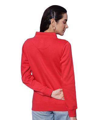 draw string high neck solid sweatshirt - 18642472 - Standard Image - 3