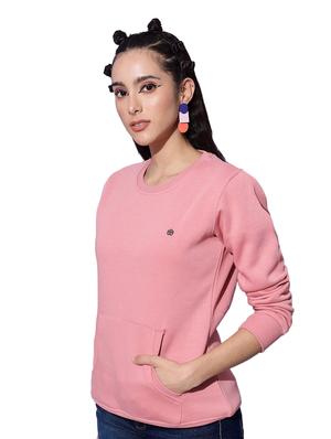 round neck solid sweatshirt - 18642476 - Standard Image - 2
