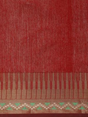 self design woven saree with blouse - 18642580 - Standard Image - 7