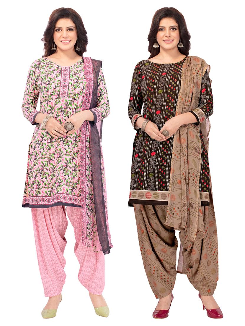 pack of 2 printed unstitched suit combo - 18644592 - Zoom Image - 1