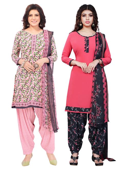 pack of 2 printed unstitched suit combo - 18644601 - Standard Image - 1