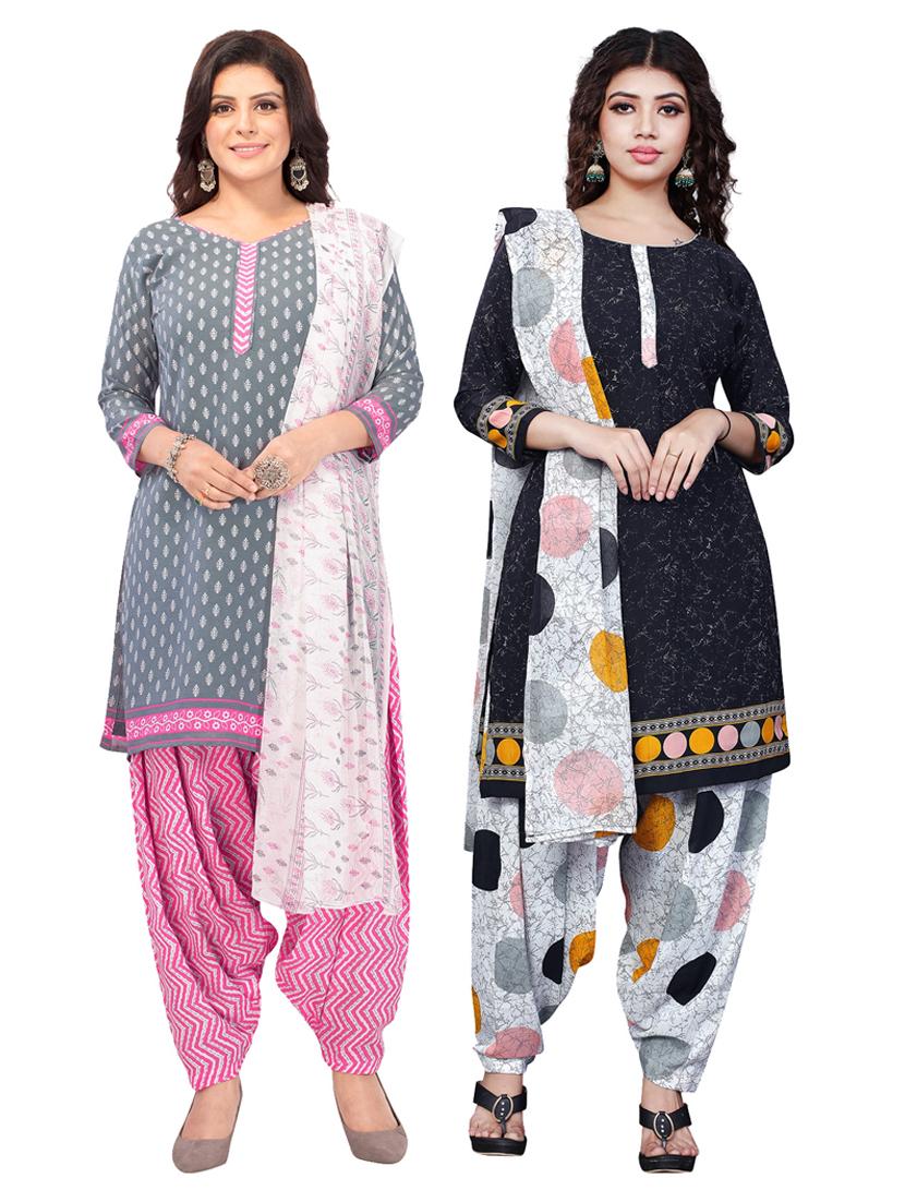 pack of 2 printed unstitched suit combo - 18644725 - Zoom Image - 1