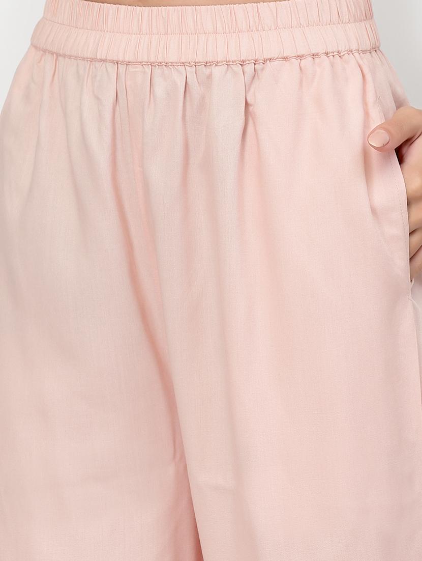 solid nightwear top & bottom set - 18645131 - Zoom Image - 4