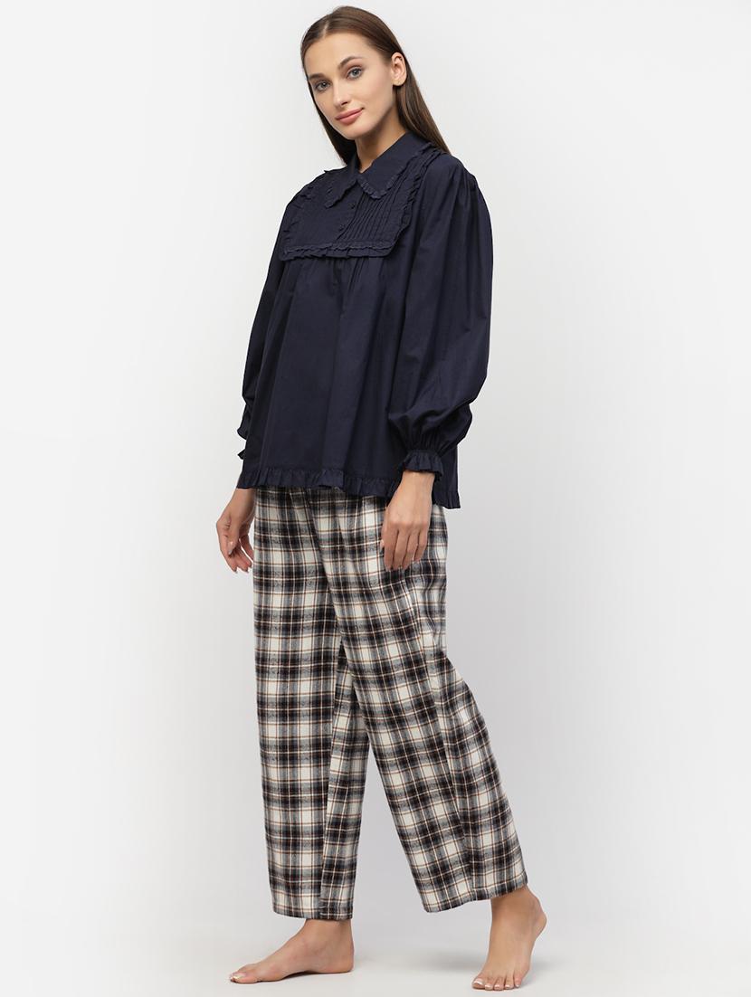 printed nightwear pajama set - 18645133 - Zoom Image - 2