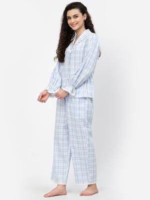 checkered nightwear pajama set - 18645136 - Standard Image - 2
