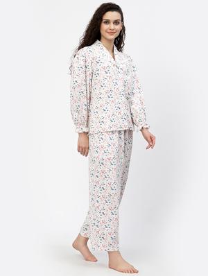 printed nightwear pajama set - 18645139 - Standard Image - 2