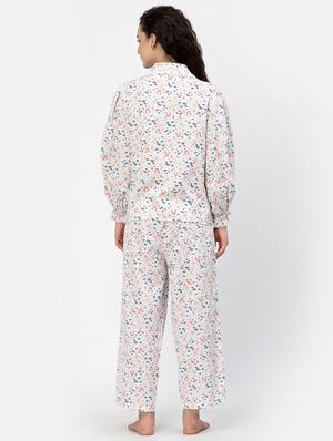 printed nightwear pajama set - 18645139 - Standard Image - 3