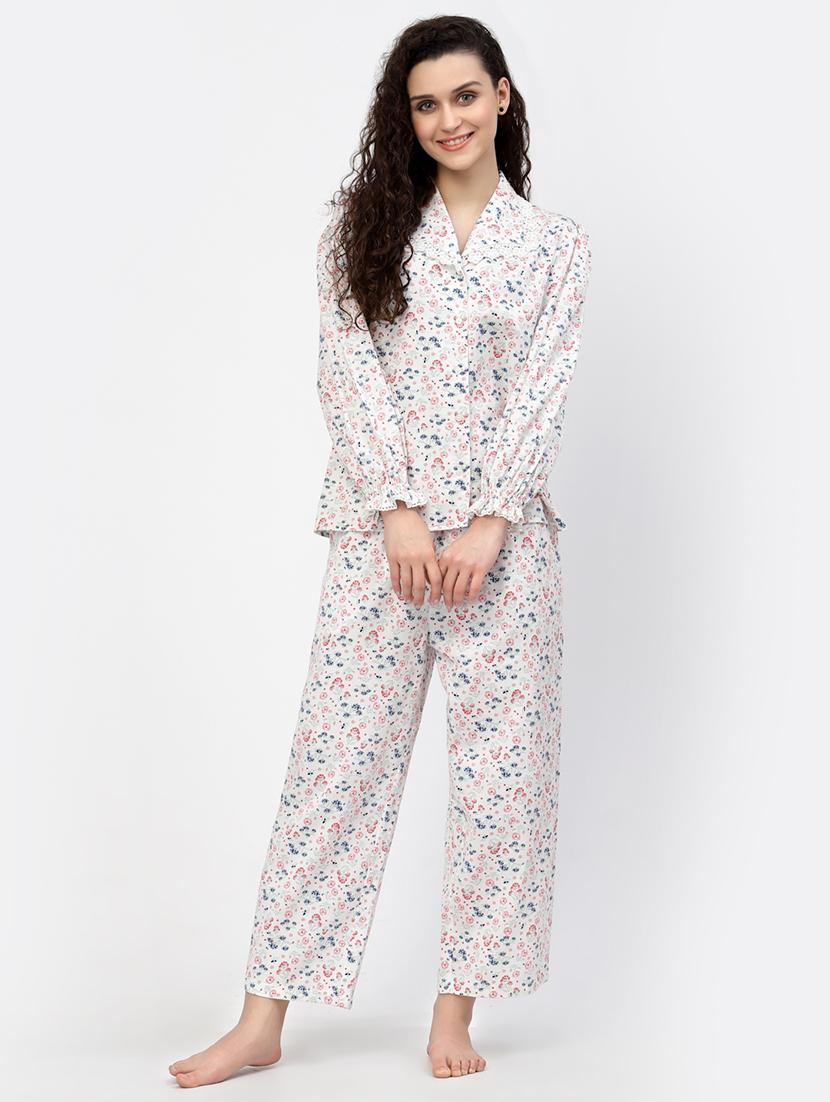 printed nightwear pajama set - 18645139 - Zoom Image - 1