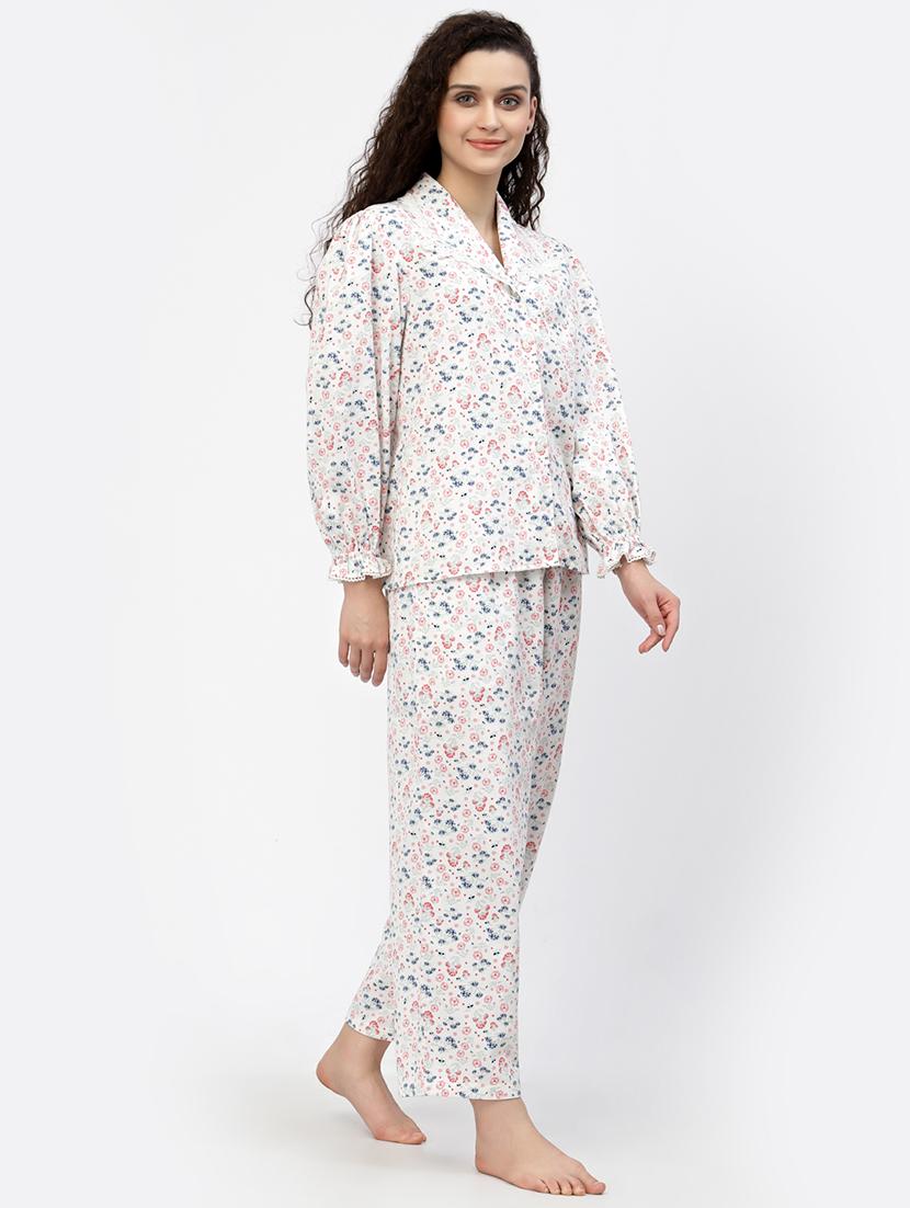 printed nightwear pajama set - 18645139 - Zoom Image - 2