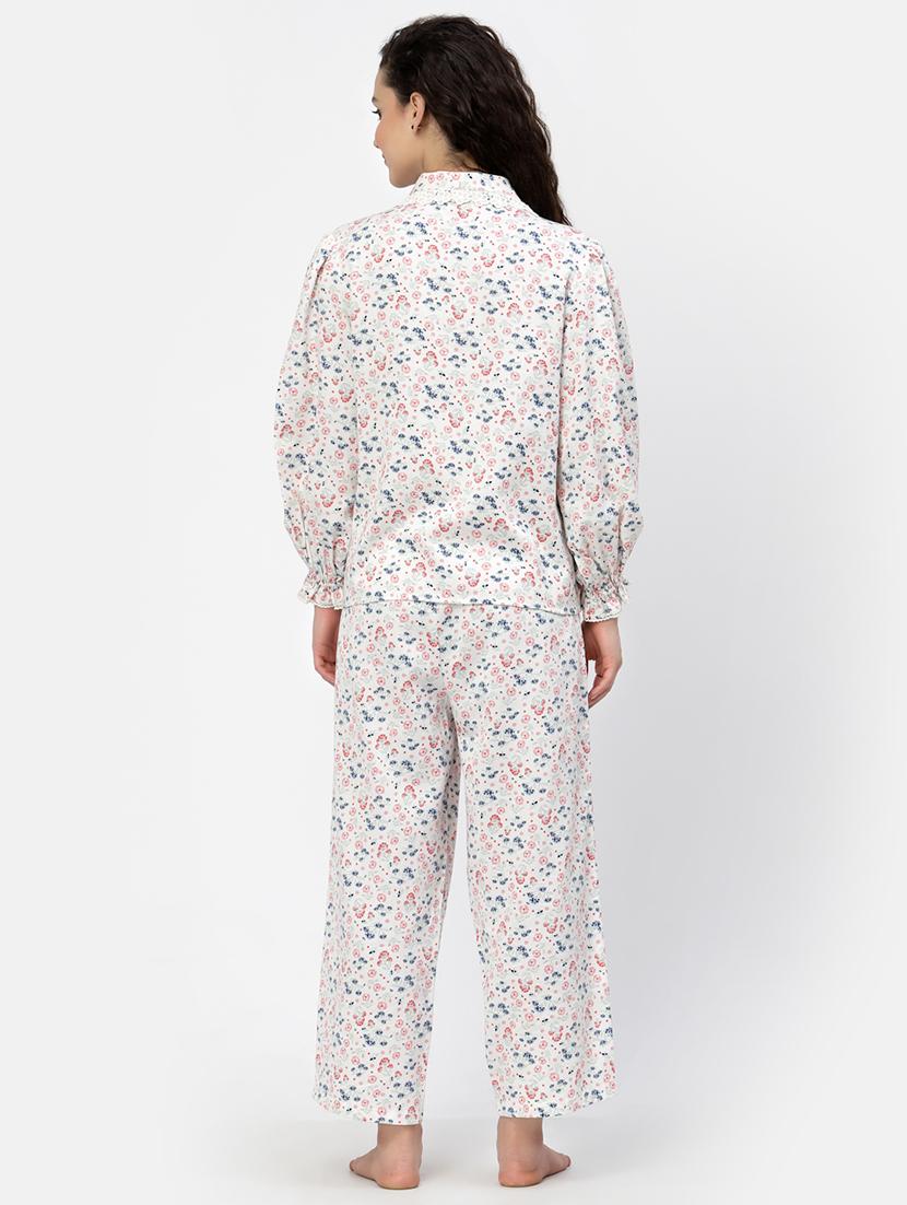 printed nightwear pajama set - 18645139 - Zoom Image - 3
