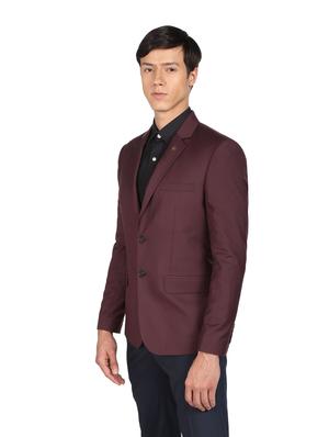 solid single breasted formal blazer - 18645427 - Standard Image - 2