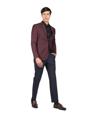 solid single breasted formal blazer - 18645427 - Standard Image - 4