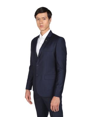 solid single breasted formal blazer - 18645428 - Standard Image - 3