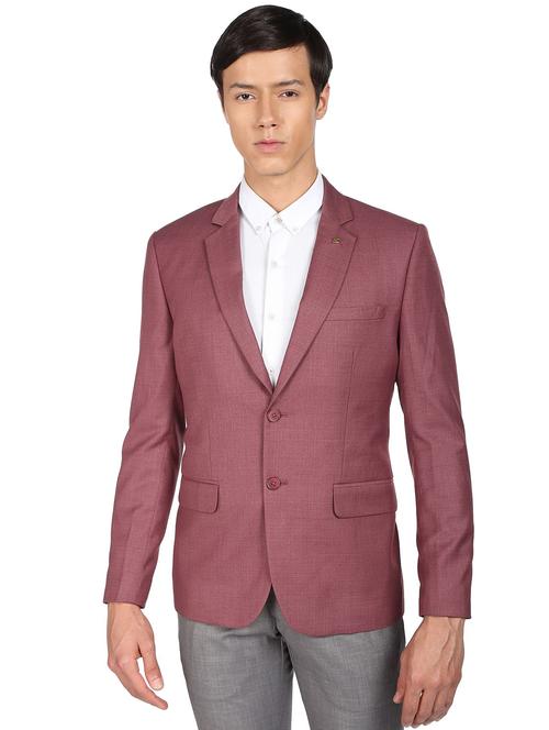 solid single breasted formal blazer - 18645433 - Standard Image - 1