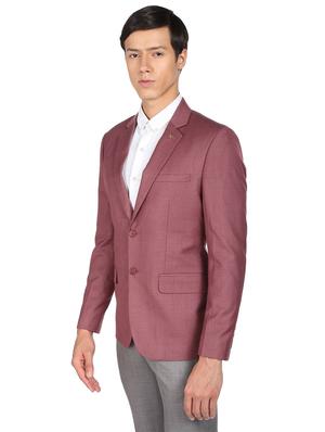 solid single breasted formal blazer - 18645433 - Standard Image - 2