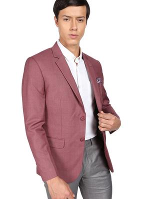 solid single breasted formal blazer - 18645433 - Standard Image - 3
