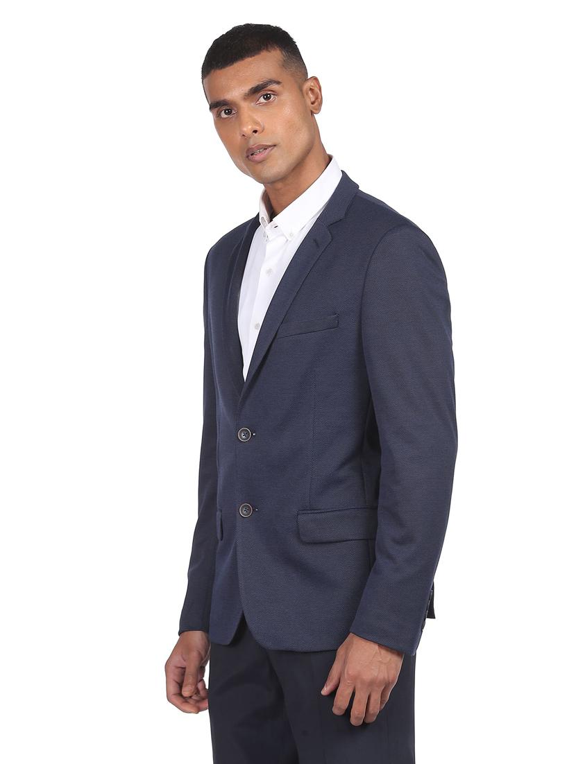 solid single breasted formal blazer - 18645805 - Zoom Image - 1
