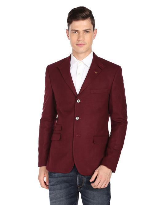 solid single breasted formal blazer - 18645812 - Standard Image - 1