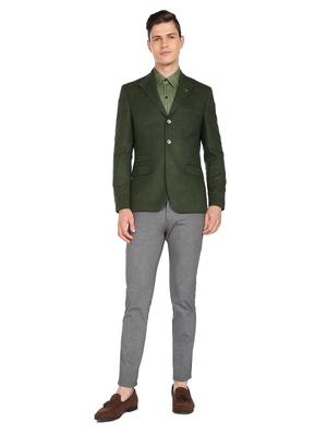 checkered single breasted formal blazer - 18645813 - Standard Image - 4