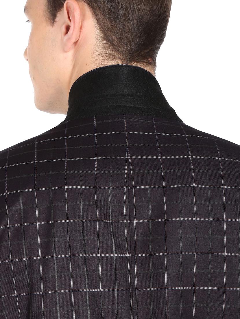 checkered single breasted formal blazer - 18645815 - Zoom Image - 6