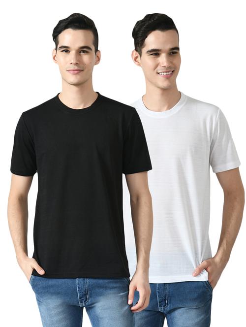 pack of 2 round neck striped t-shirt - 18646827 - Standard Image - 1