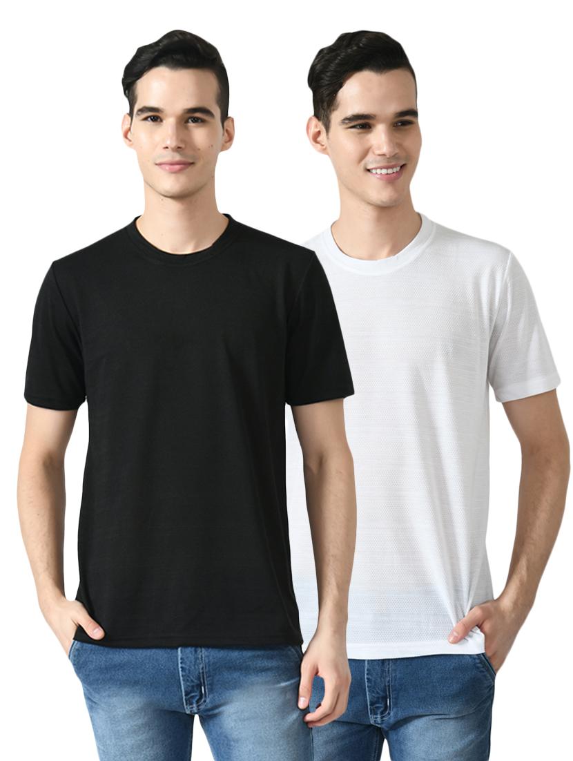 pack of 2 round neck striped t-shirt - 18646827 - Zoom Image - 1