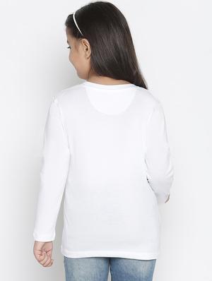 girls round neck graphic regular tee - 18649452 - Standard Image - 3