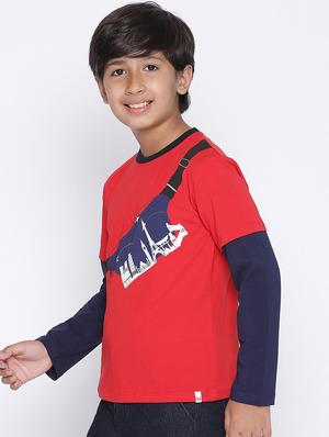boys round neck graphic t-shirt - 18649455 - Standard Image - 2