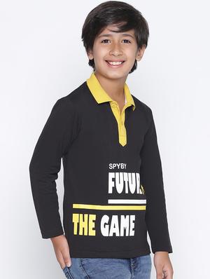 boys polo neck printed t-shirt - 18649461 - Standard Image - 2