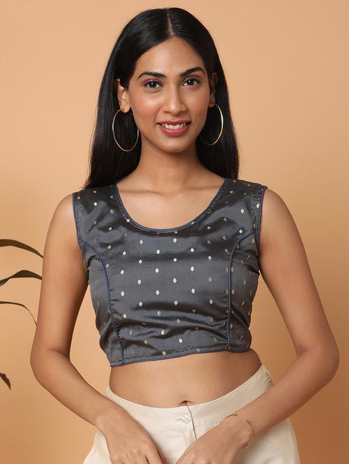 self design regular blouse - 18650940 - Standard Image - 1