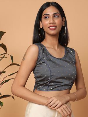 self design regular blouse - 18650940 - Standard Image - 2