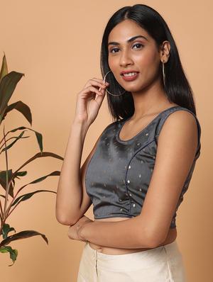 self design regular blouse - 18650940 - Standard Image - 3