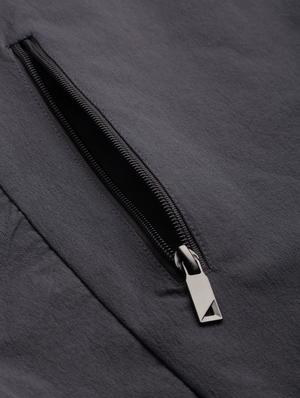 zip up solid casual jacket - 18650969 - Standard Image - 8