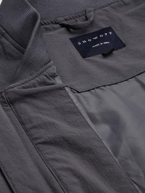 zip up solid casual jacket - 18650969 - Standard Image - 9