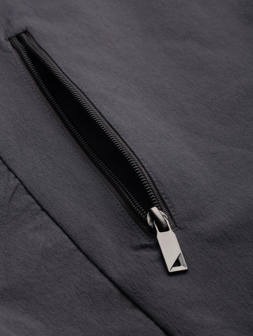 zip up solid casual jacket - 18650969 - Zoom Image - 8