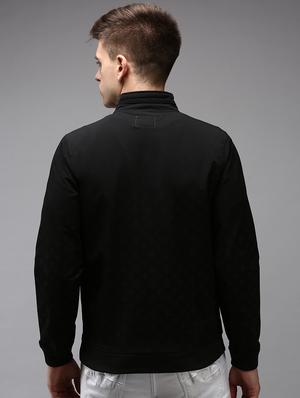 zip up solid casual jacket - 18650970 - Standard Image - 3