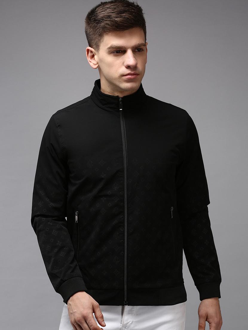 zip up solid casual jacket - 18650970 - Zoom Image - 1