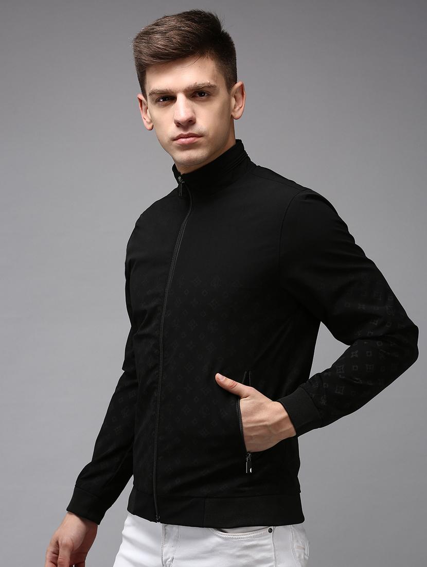 zip up solid casual jacket - 18650970 - Zoom Image - 2