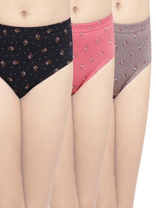 pack of 3 printed hipster panty - 18657366 - Standard Image - 1