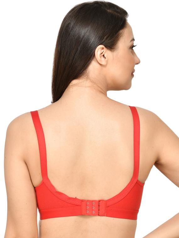 red solid regular bra - 18658387 - Zoom Image - 3