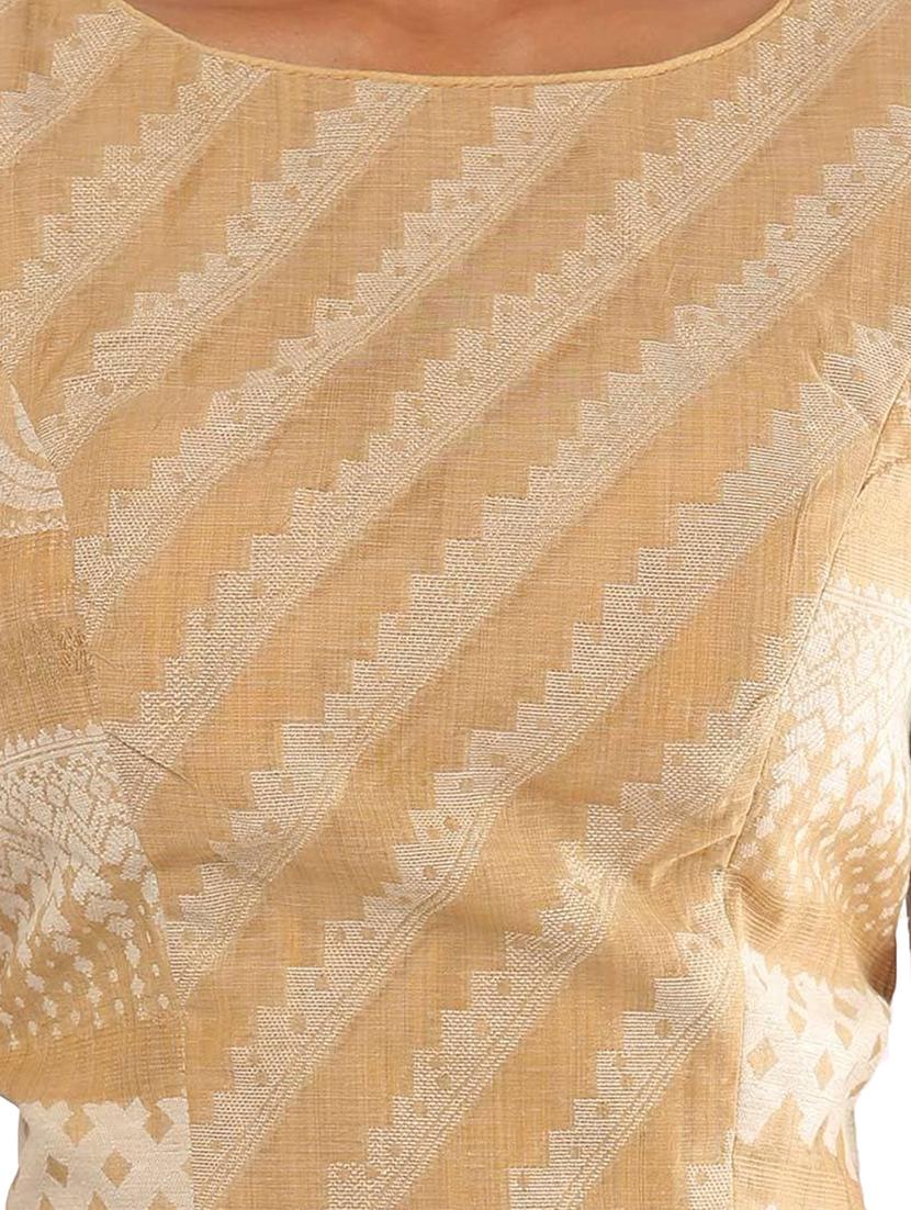 boat neck printed blouse - 18658905 - Zoom Image - 3