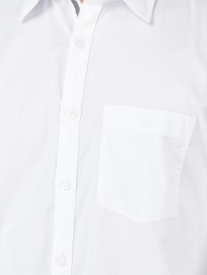white solid casual shirt - 18659653 - Standard Image - 5