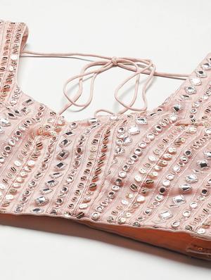 embroidered lehenga and choli with dupatta - 18686849 - Standard Image - 7