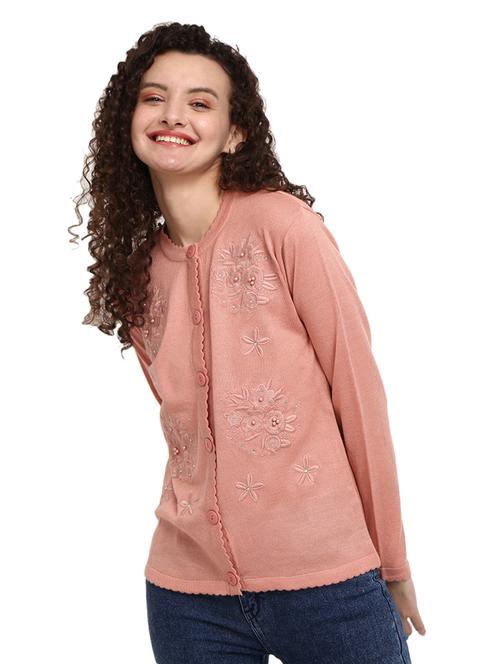 button up wool cardigan - 18687955 - Standard Image - 1