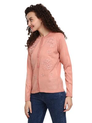button up wool cardigan - 18687955 - Standard Image - 2